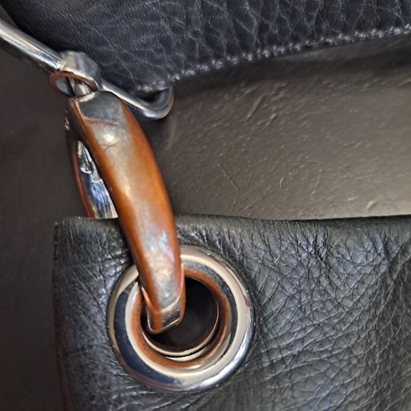 Margot Leather Triple Zipper Crossbody Bag 10"×12.5" - Picture 10 of 10